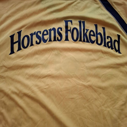 AC Horsens Home Jersey Hummel Yellow Shirt size XL like new