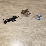 Two brooches and one adjustable handmade ring