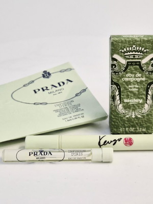 Vintage perfume set with Prada, Sisley, Kenzo miniatures new