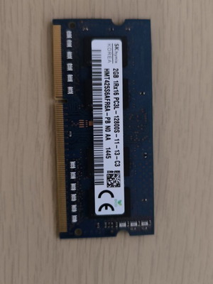 Hynix DDR3L 2GB 1600MHz CL11 RAM used, fully functional