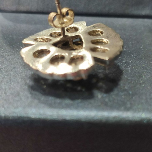 Silver 925 earrings plated with zircon new