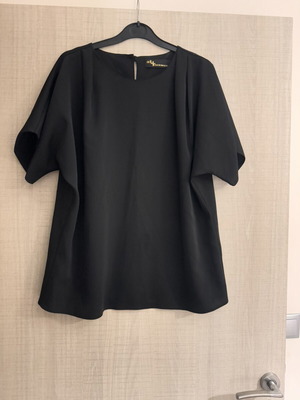 Adl Cengiz Abazoğlu Black Blouse M New, Minimal Oversized