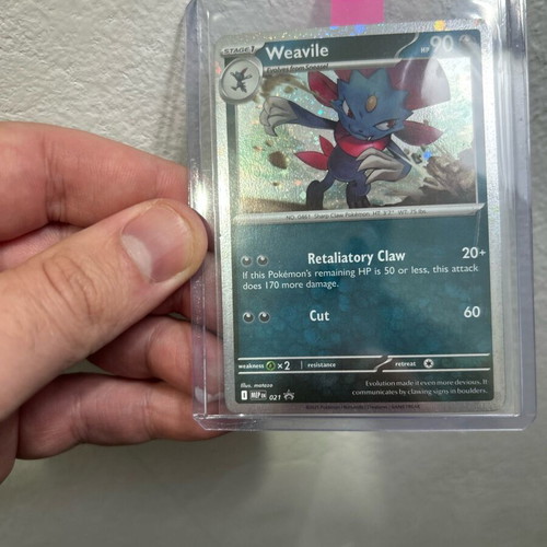 Pokemon Black Star Promo Weavile 021 Cosmos Holo σαν καινούργιο