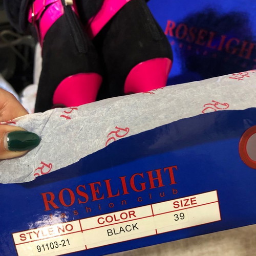 Roselight women's boots used with high heel and platform