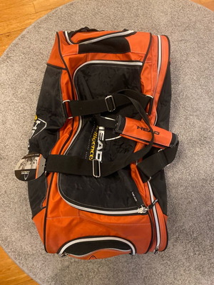 Head Intelligence sports bag new, large capacity, black and orange