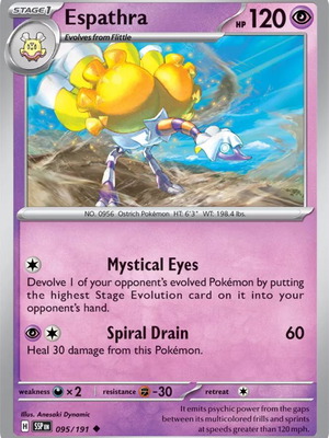 Espathra 095 Pokemon collectible card new