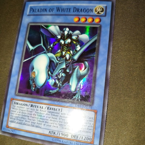 YuGiOh Paladin of White Dragon DR1-EN081 μεταχειρισμένο Super Rare Unlimited Edition