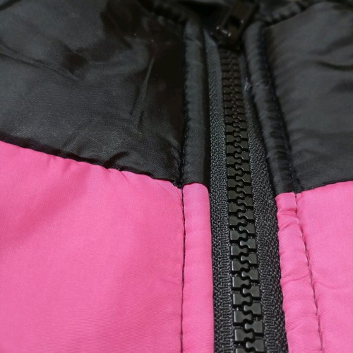Dog waterproof jacket like new, black with pink