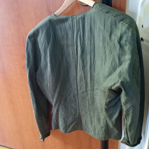 Jacket green velvet-like Italian, size M, like new