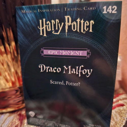 Harry Potter collectible card new Draco Malfoy Warner Bros