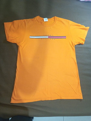 Tommy Hilfiger orange T-shirt with logo used
