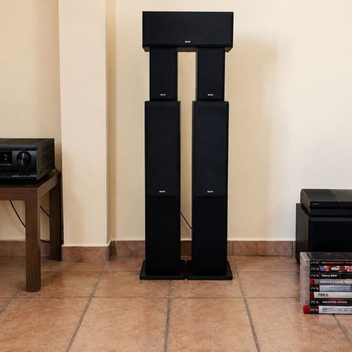 Denon AVR 1910 home cinema system with Kef C series 5.1 speakers and PlayStation 3 gift