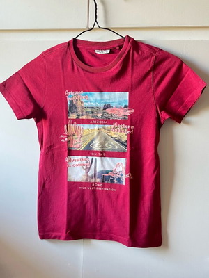 OVS T-shirt burgundy used 8-9 years 134 cm