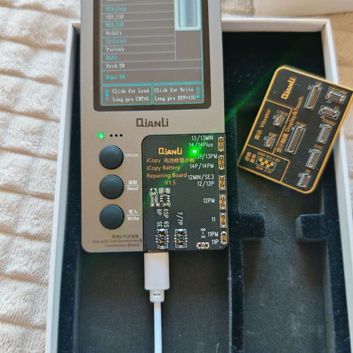 QianLi iCopy Plus 2.2 Programmer for iPhone True Tone Battery Lightning Display