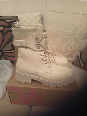 Alta Moda women's beige ankle boots new, waterproof, anatomical size 39