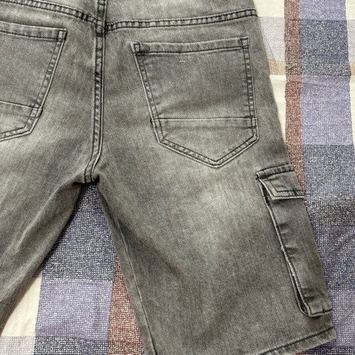 Men's gray denim bermuda shorts size 30 like new