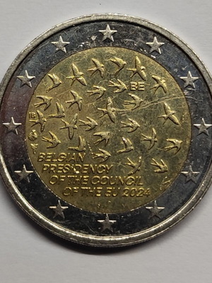 2 ευρώ κέρμα Belgian Presidency 2024, σαν καινούργιο
