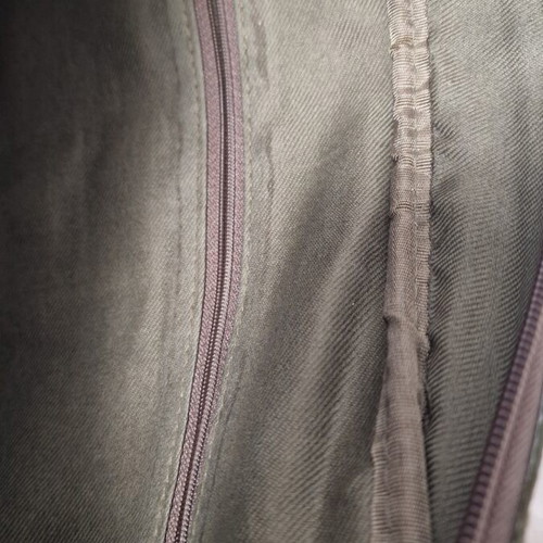Messenger bag like new, khaki embossed faux leather