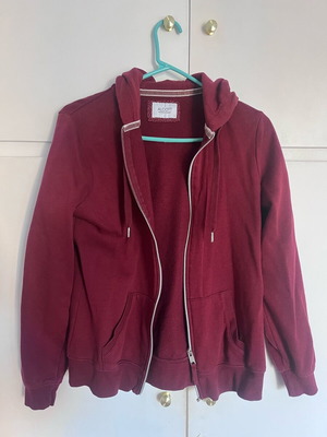 Μπορντώ Ζακέτα Alcott Large μέγεθος σαν καινούργιο με κουκούλα