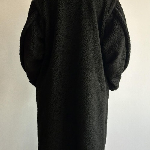 Black Fur Shearling Coat like new, size XL