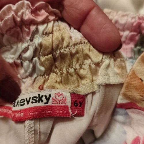 Mini Raxevsky satin set No6 new, white and pink