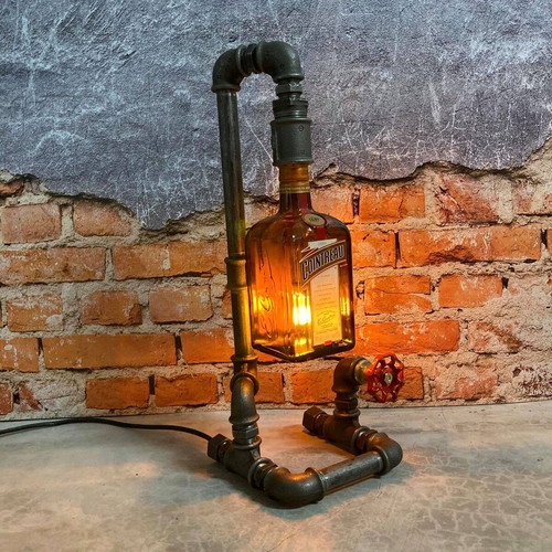 Φωτιστικό γραφείου Cointreau βιομηχανικού στυλ από σιδερένιους σωλήνες