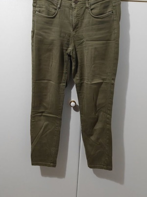 Zara women's khaki denim pants like new, size S