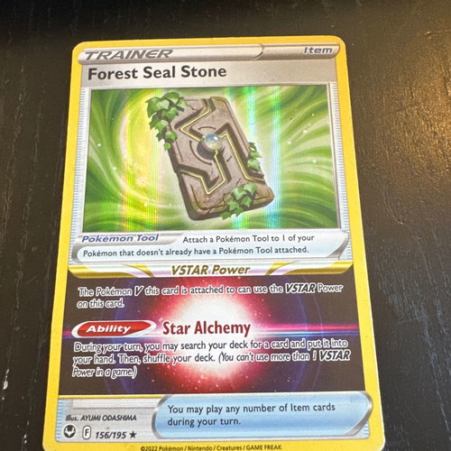 Forest Seal Stone Holo 156 Pokmon card -  9,50 - Vendora.cy