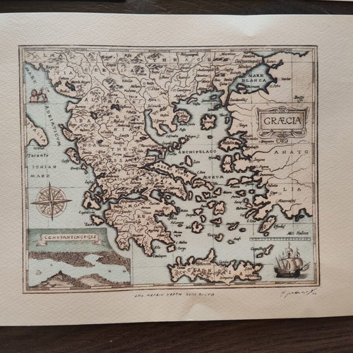 Σπάνιο σετ 4 λιθογραφιών περιορισμένης έκδοσης με πιστοποιητικό γνησιότητας από Νίκο Γρηγοράκη