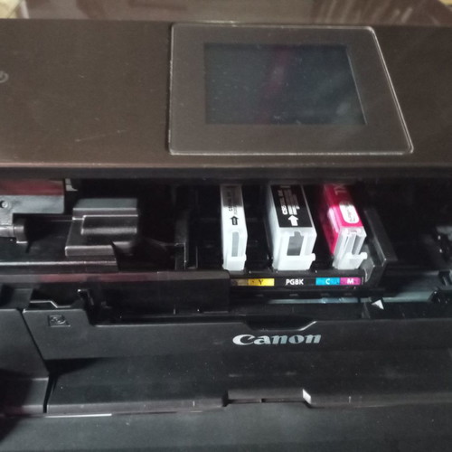 Πολυμηχάνημα Canon MG7150 μεταχειρισμένο, δεν αναγνωρίζει την κεφαλή, καφέ