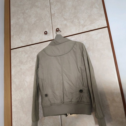 Bershka bomber jacket used, size L, khaki brown green