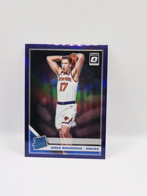 Donruss Optic Ignas Brazdeikis purple rated rookie κάρτα σαν καινούργιο