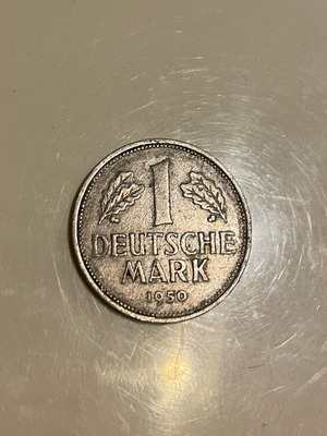 German Mark 1950 used, collectible