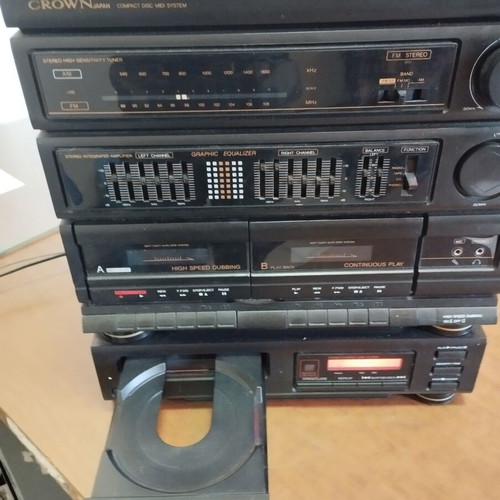 Radio cassette player CD and turntable used, sold as faulty