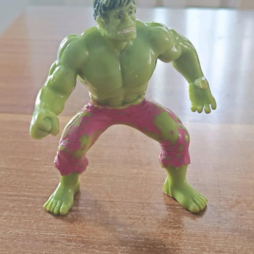 Hulk Marvel figure used, 10cm height with Marvel stamp