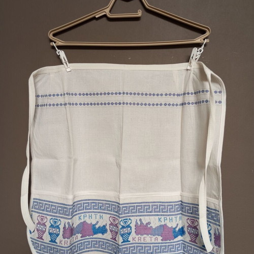 Traditional Woven Waist Apron Crete like new, cotton canvas fabric