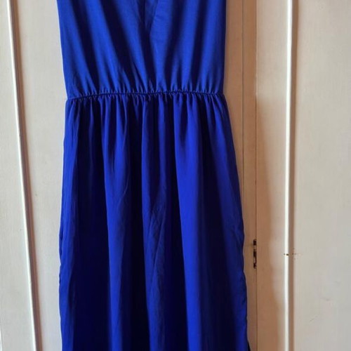Maxi Dress strapless blue Calzedonia like new