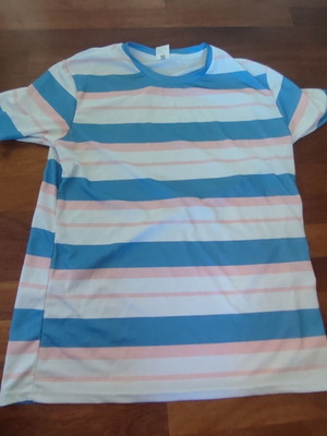 Parijan T-shirt Medium striped blue white pink like new