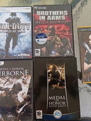 PC DVD-ROM 5 games for PC like new plus 1 PS2 game gift with 3 Nick Cave & The Bad Seeds CDs