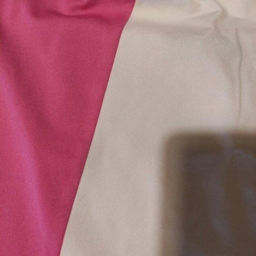 Vintage Y2K halter top with neck tie like new, white and pink