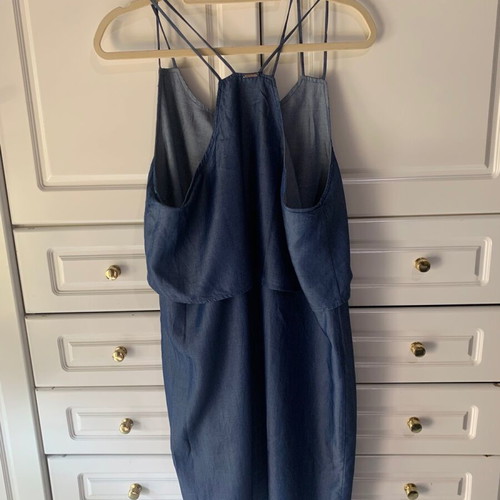 Women's dress Tencel 100 new, soft denim fabric