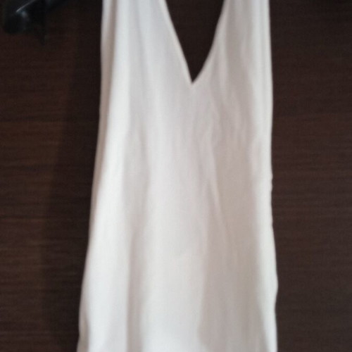 Zara women's bodysuit with open back, like new, white, size S