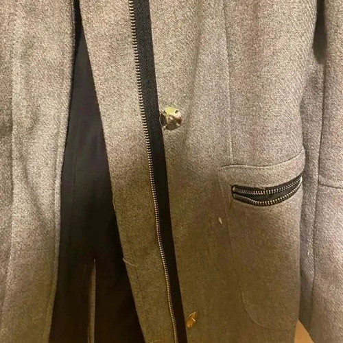 Bershka gray coat size S like new