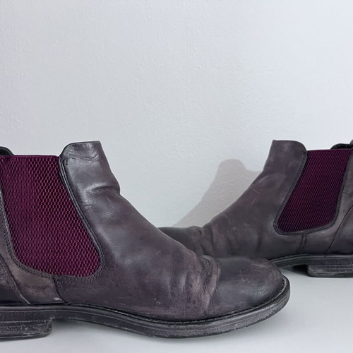Camel Active Leather Ankle Boots used, brown with elastic Taylor