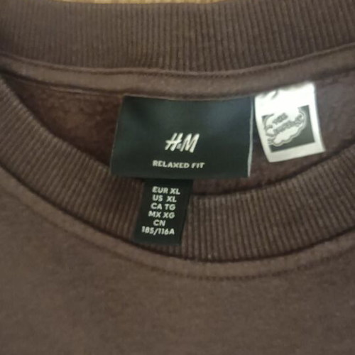 H&M x The Simpsons Loose-Fit Sweatshirt Like New, Dark Brown