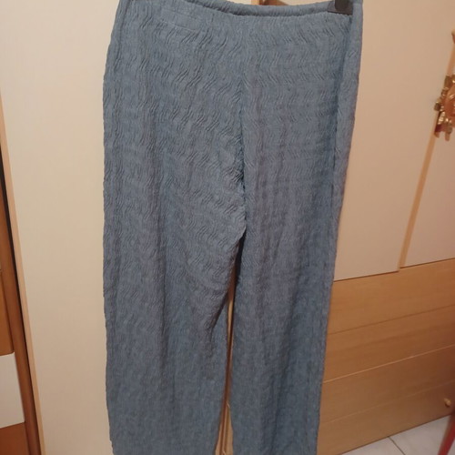 Pull & Bear fabric pants, size M, blue