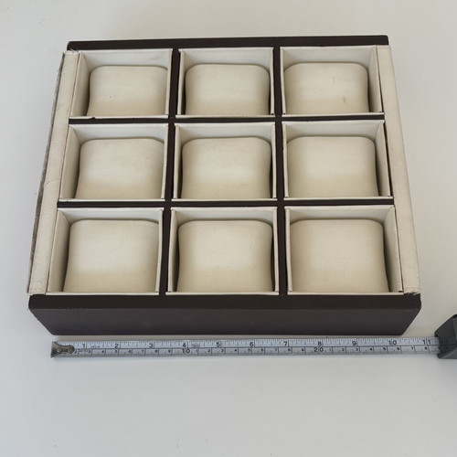 Display tray for watches and bracelets, used, 9 slots