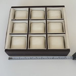 Display tray for watches and bracelets, used, 9 slots