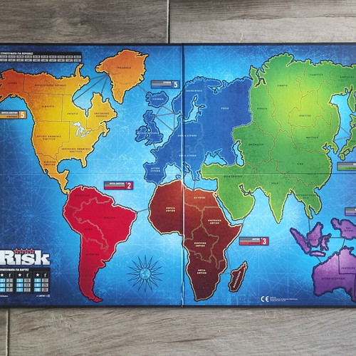 Risk board game Hasbro 2013 used with instructions