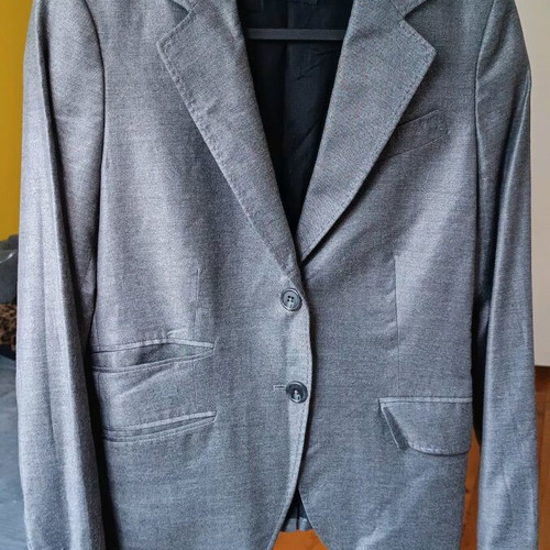 Massimo Dutti wool blazer like new, gray